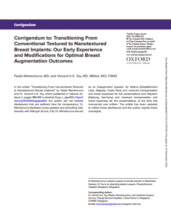 Transitioning From Conventional Textured to Nanotextured Bre